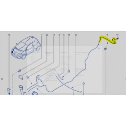 Tuyau lave-lunette arrière Twingo 2 - 82 00 441 912