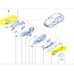 Antenne extérieure porte - référence 285989032R